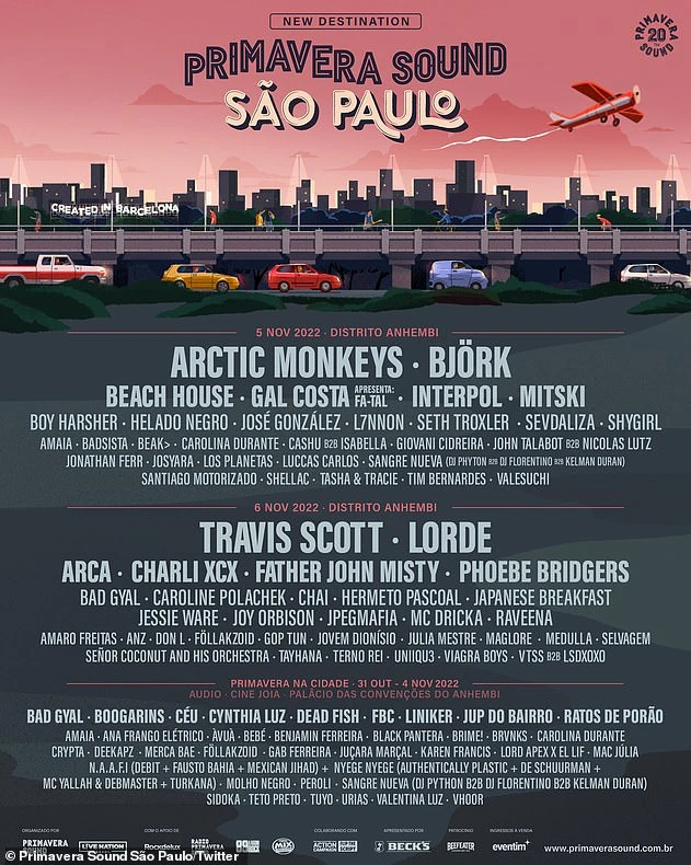 Festival Concert: It was also announced last month that Scott is set to perform at his first festival since Astroworld next November.  He will headline the Primavera Sound festival next November and play three shows, with New Zealand singer Lorde scheduled before him.