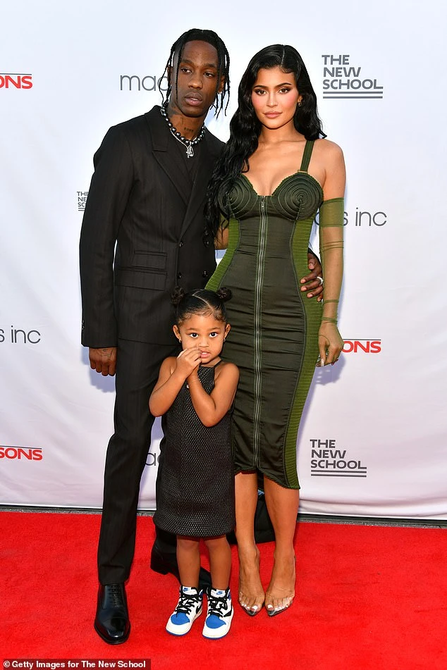 Parenthood: The couple - who have been dating since 2017 - are already parents to daughter Stormi, four;  the trio pictured in June 2021