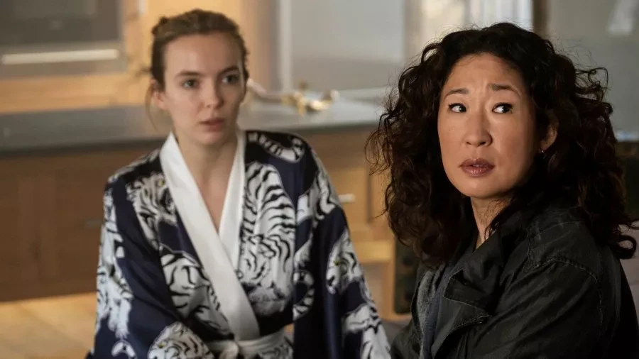 Jodie Comer and Sandra Oh in Killing Eve