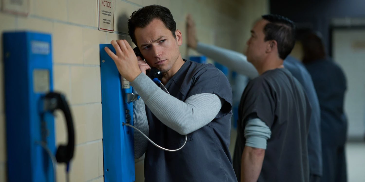taron egerton black bird apple tv prison phone call